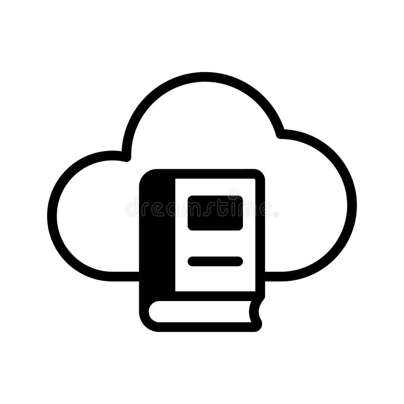 Cloud Book royalty free illustration