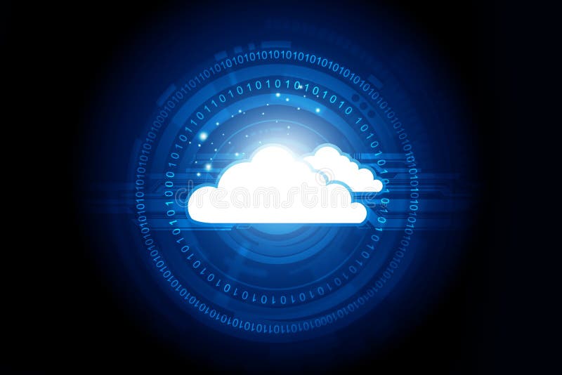 Cloud Computer Network stock illustration