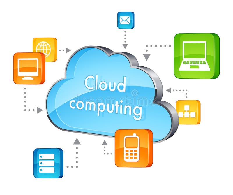 Cloud computing royalty free illustration Cloud computing royalty free illustration