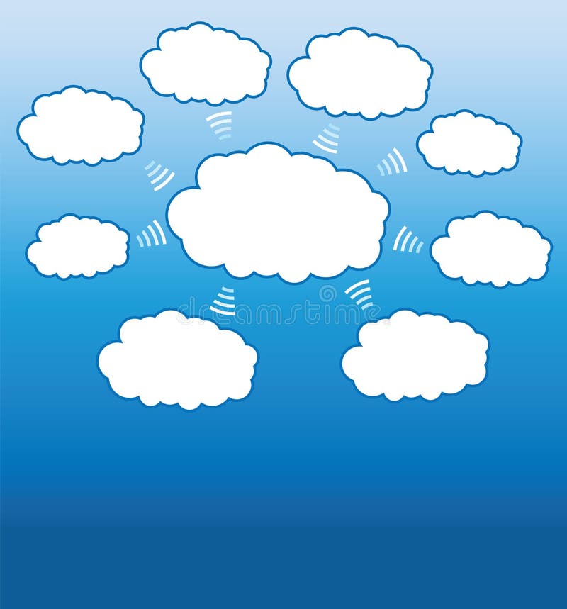 Cloud computing royalty free illustration