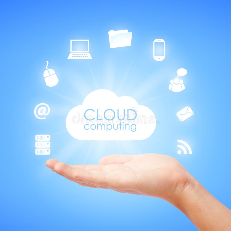 Cloud computing vector illustration