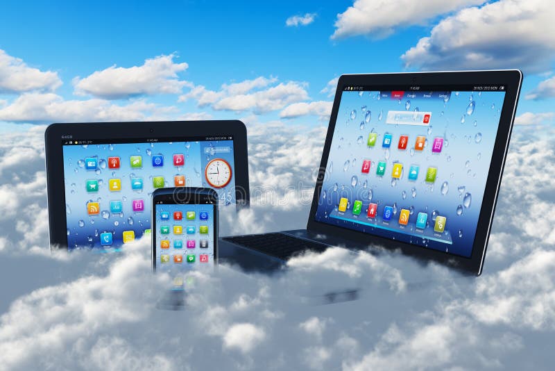 Cloud computing concept royalty free illustration Cloud computing concept royalty free illustration