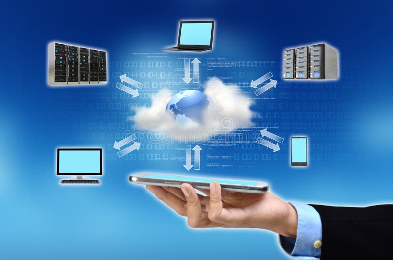 Cloud Computing Concept stock image