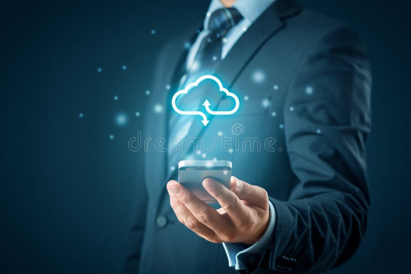 Cloud computing concept stock photos