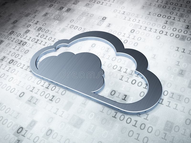 Cloud computing concept: Silver Cloud on digital stock photography Cloud computing concept: Silver Cloud on digital stock photography