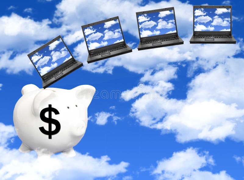 Cloud computing cost stock image Cloud computing cost stock image
