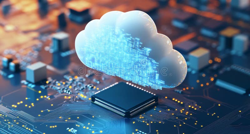 Cloud Computing Data Center Network Technology High Quality Image Stock Illustration Cloud Computing Data Center Network Technology High Quality Image Stock Illustration