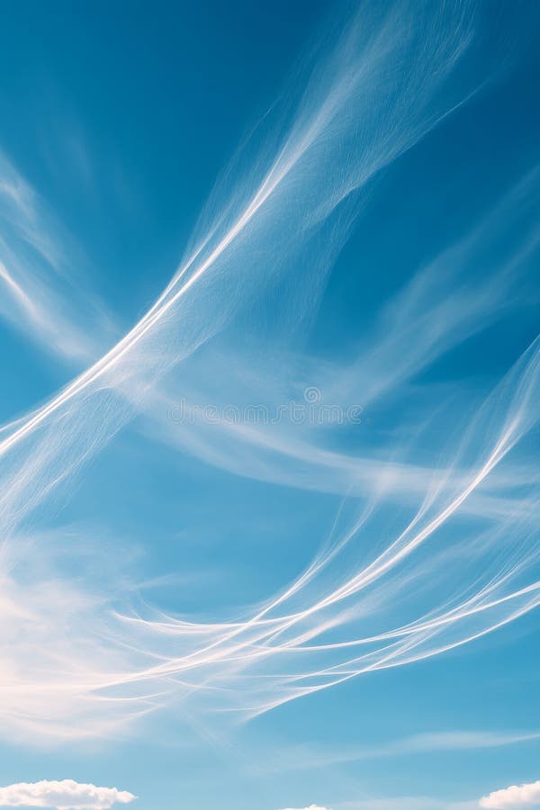 Cloud Computing, Digital Network, Abstract Technology Background, Blue Sky, White Clouds vector illustration