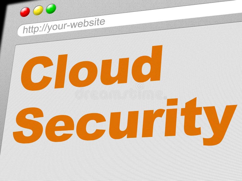 Cloud Computing Indicates Network Server And Connect stock illustration
