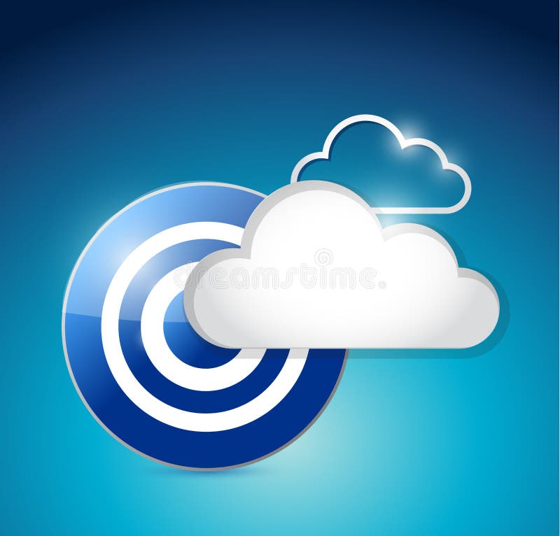 Target Cloud Computing Concept Stock Illustration Illustration of