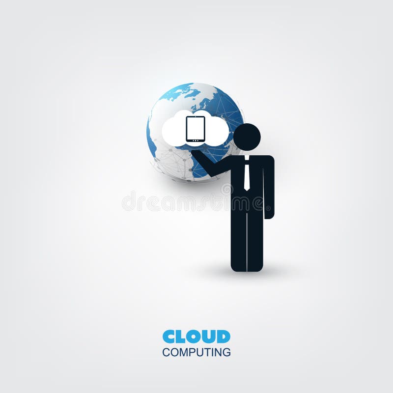 Cloud Computing Technology Digital Network Connections Global
