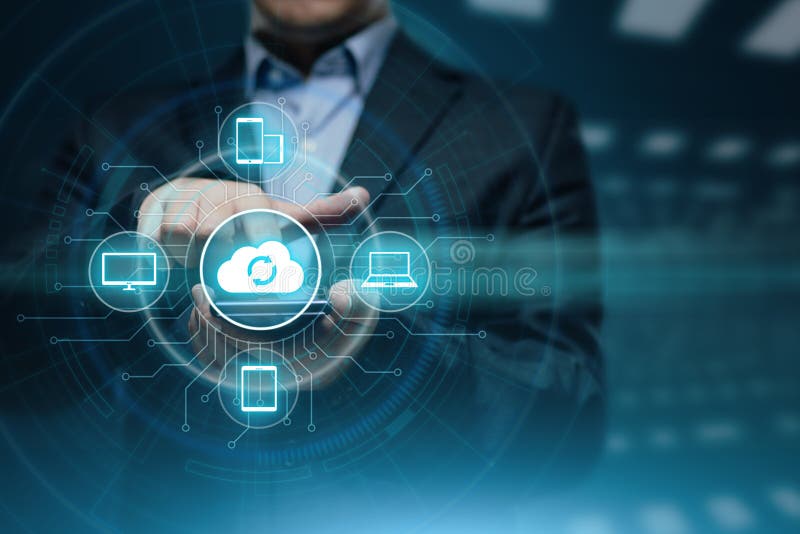 Cloud Computing Technology Internet Storage Network Concept stock photo
