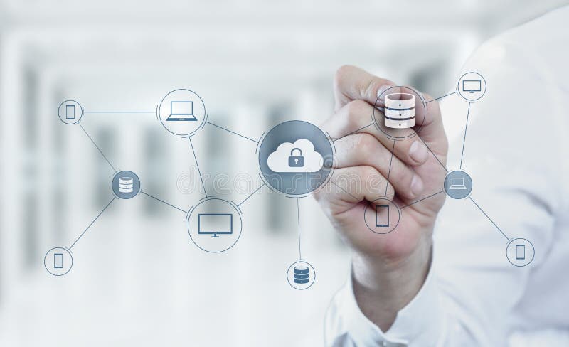 Cloud Computing Technology Internet Storage Network Concept stock photography