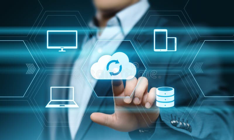 Cloud Computing Technology Internet Storage Network Concept royalty free stock photo