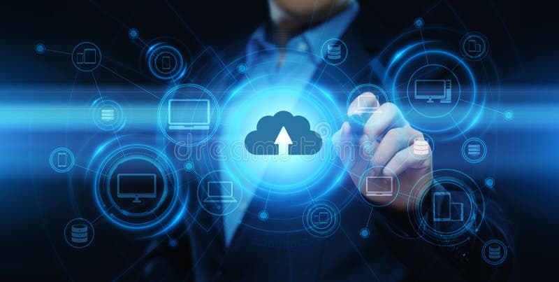 Cloud Computing Technology Internet Storage Network Concept royalty free illustration