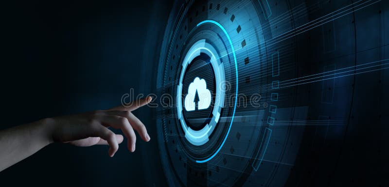 Cloud Computing Technology Internet Storage Network Concept stock photo