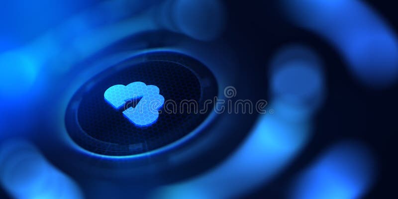 Cloud Computing Technology Internet Storage Network Concept stock illustration