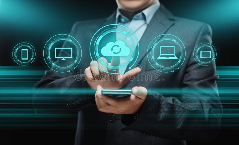 Cloud Computing Technology Internet Storage Network Concept stock images