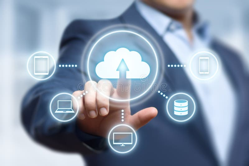 Cloud Computing Technology Internet Storage Network Concept royalty free stock image