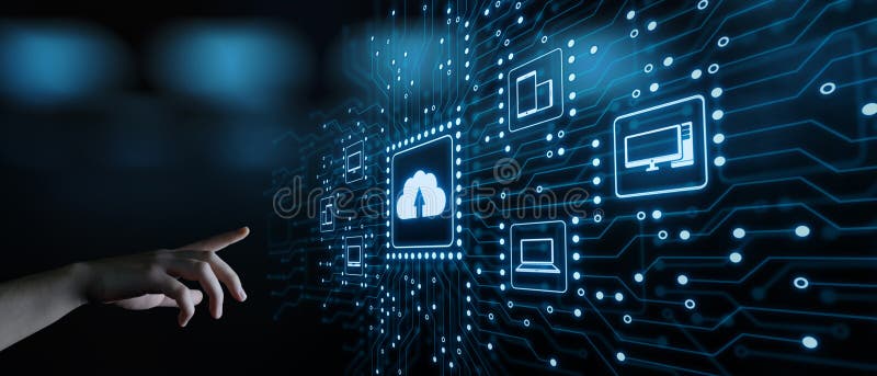 Cloud Computing Technology Internet Storage Network Concept royalty free stock photos