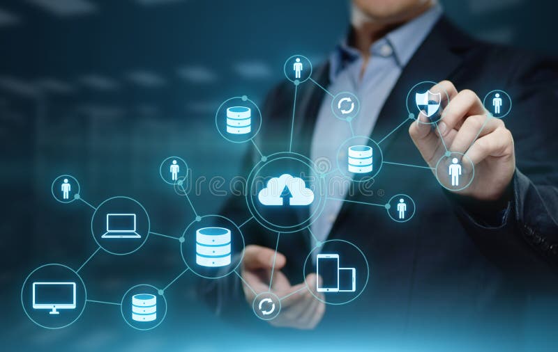 Cloud Computing Technology Internet Storage Network Concept royalty free stock photos