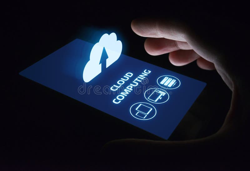 Cloud Computing Technology Internet Storage Network Concept.