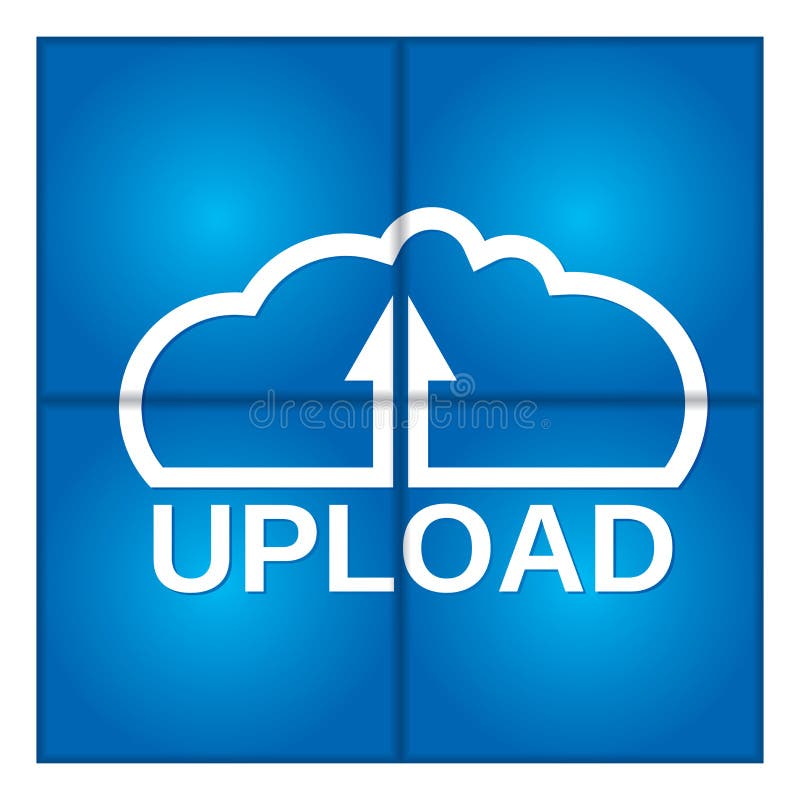 Cloud computing. Upload data.