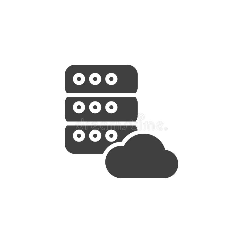 Cloud computing vector icon royalty free illustration