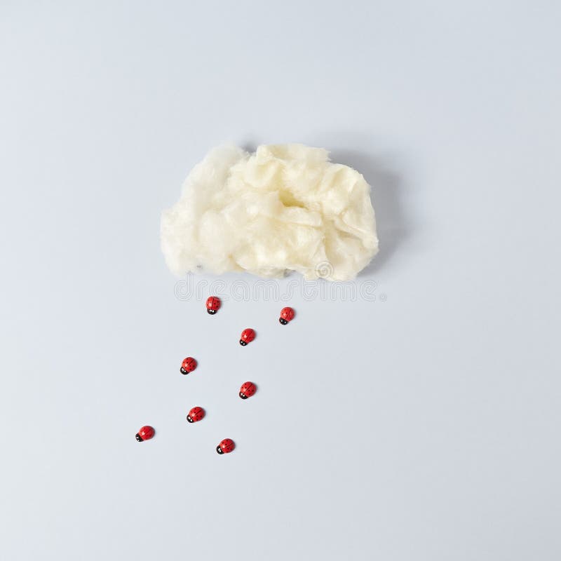 Cloud from Cotton Candy on Blue Background Stock Photo Image of cloud