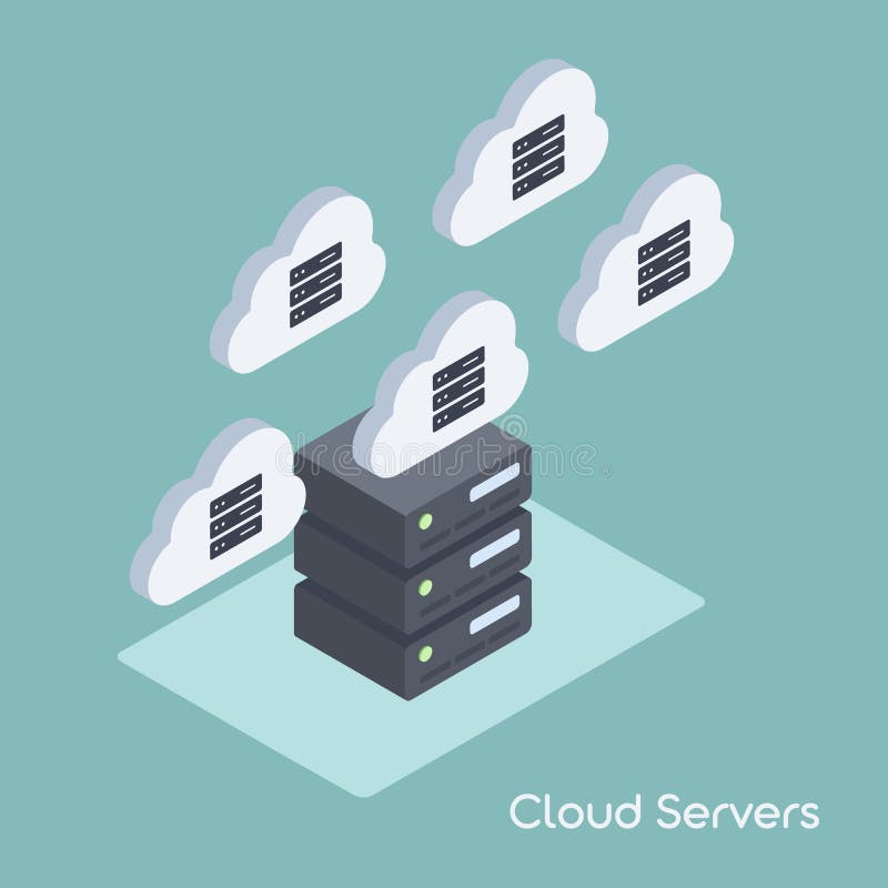 Cloud Data Migration royalty free illustration