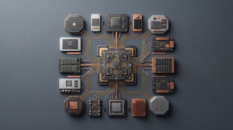 Cloud database security node array architecture ai generated ai generated technical of a cloud database security node array
