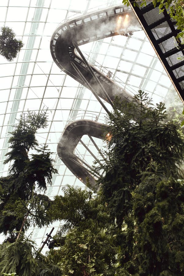 Cloud Dome at the Gardens by the Bay Editorial Stock Image Image of