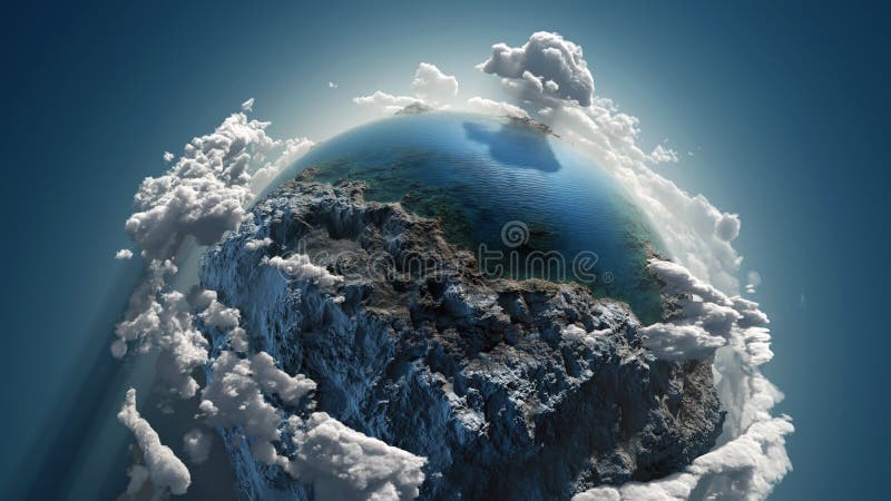 Cloud earth in space royalty free illustration Cloud earth in space royalty free illustration