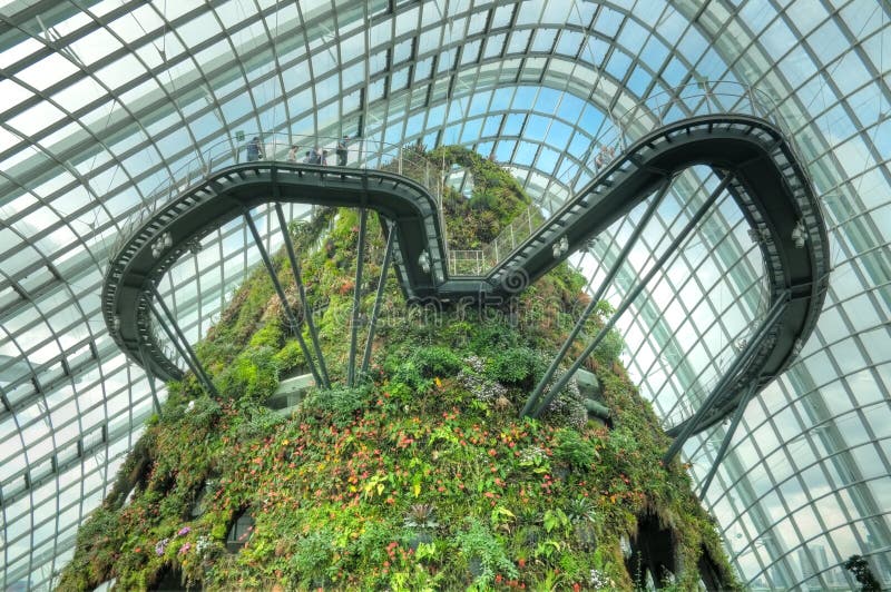 Cloud Forest, Gardens by the Bay stock photo Cloud Forest, Gardens by the Bay stock photo