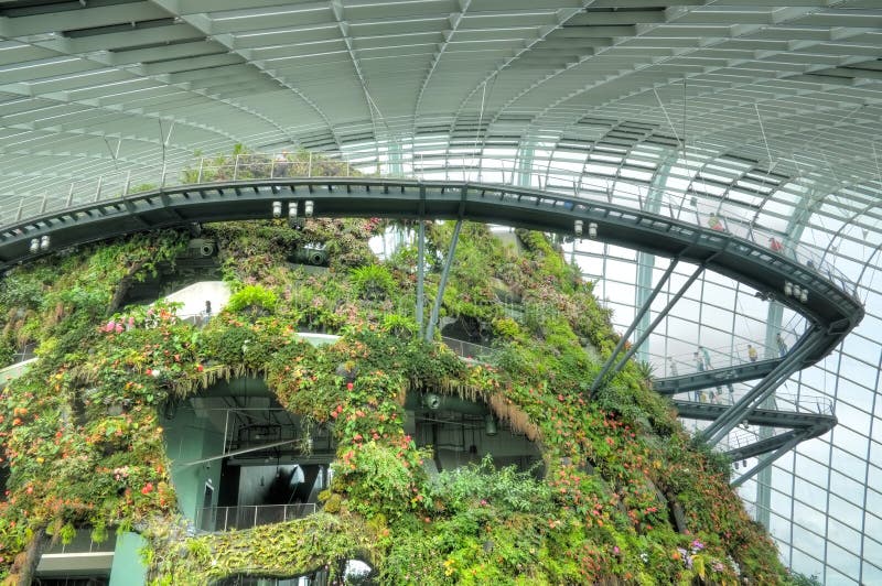 Cloud Forest Gardens By The Bay Editorial Stock Photo Image Of