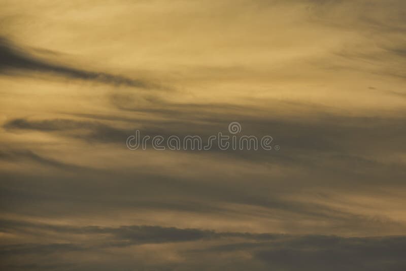 Cloud and golden sky for background textured