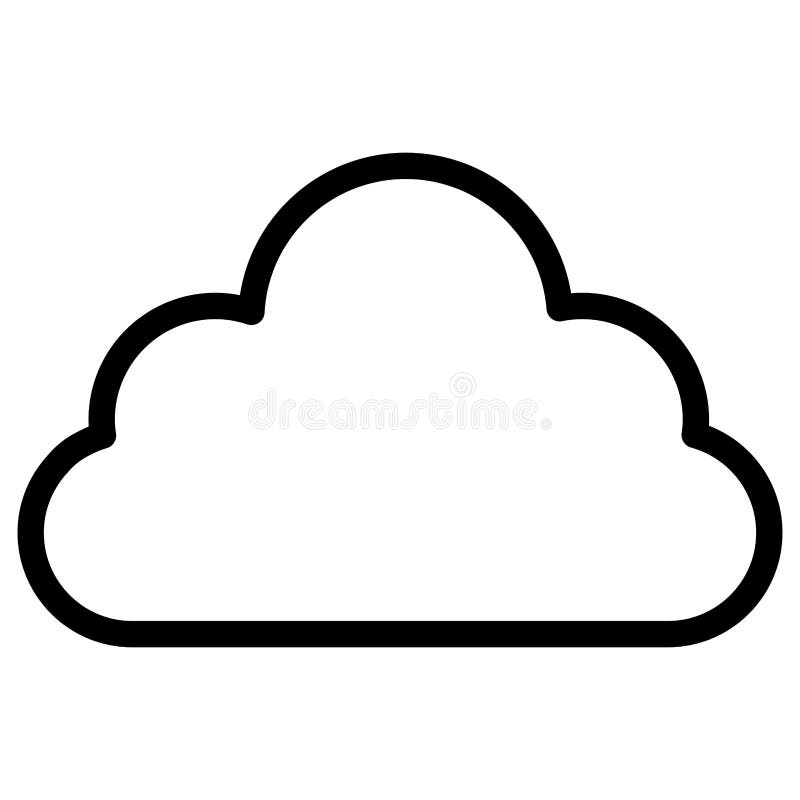 Cloud icon image stock vector. Illustration of symbol - 137361617