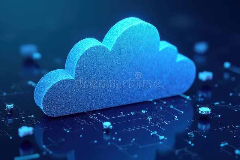 Cloud Infrastructure and High Availability Hosting royalty free illustration