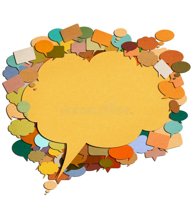 PAPER TALK stock illustration. Illustration of header 88001019