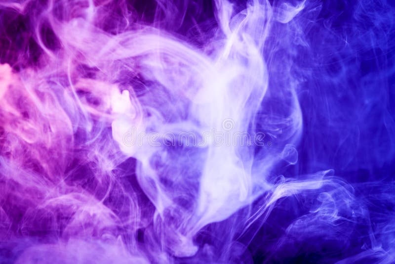 Cloud of purple smoke on a black isolated background. Background from the smoke of vape. Cloud of purple smoke on a black isolated background. Background from the smoke of vape