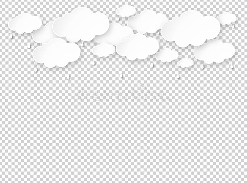 Cloud Rain Isolate on Png or Transparent Background, Clear Sky with Cloud,  Rain Season, Cloudy Day,weather Forecast Concept, Stock Vector -  Illustration of cloud, black: 200052869