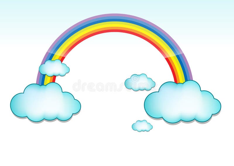 Cloud and rainbow