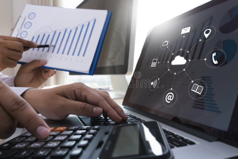 Cloud Service (Cloud Computing diagram on the new computer inter stock photos Cloud Service (Cloud Computing diagram on the new computer inter stock photos