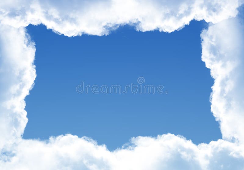 Cloud shaped frame stock illustration. Illustration of high 96979515