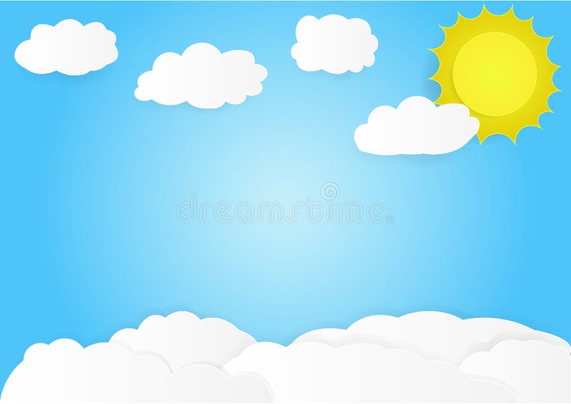 Cloud with Sky Background, Vector Stock Vector - Illustration of modern,  background: 81135156