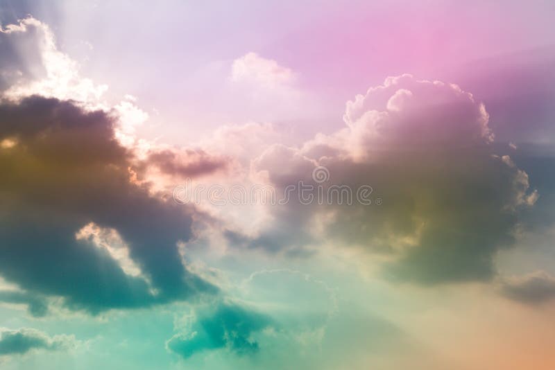 Cloud and Sky with a Pastel Colored Background Editorial Stock Image Image of pastel, modern
