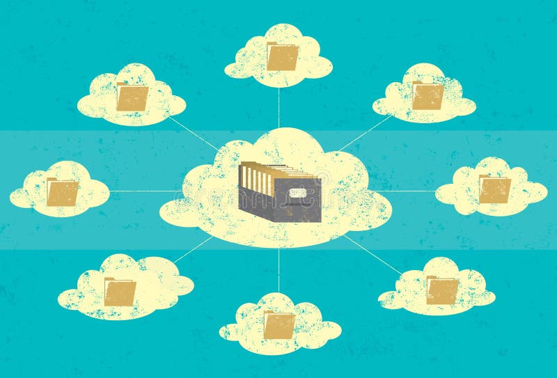 Cloud Storage vector illustration