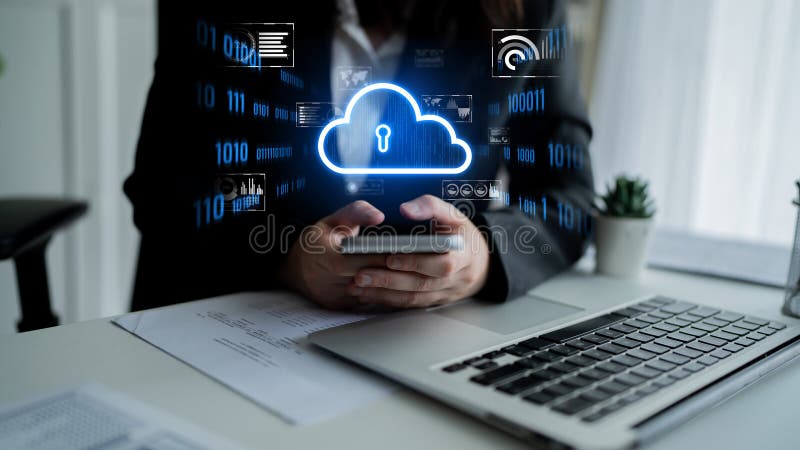 Cloud Strategy Driving Digital Business Expansion Latch royalty free stock photography