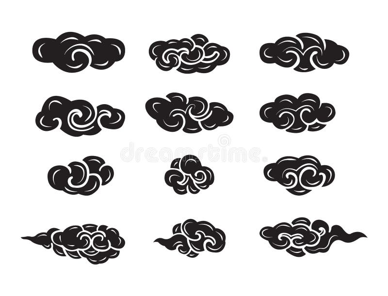 Cloud style chinese stock illustration