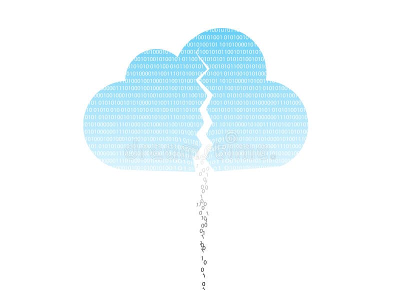 Cloud system breach stock illustration. Illustration of danger 59953255